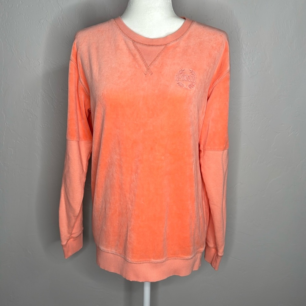 Velour sweatshirt pink Victoria’s Secret long sleeve